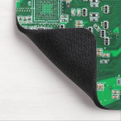 Groen computercircuit voor geek circuit muismat (Hoek)