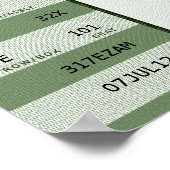 groen concertkaartje poster (Hoek)