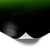 Groen Cosmic Black Hole Glossy Poster Perfect Poster (Hoek)