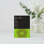 GROEN DAHLIA MONOGRAM, zwart wit Visitekaartje (Staand voorkant)