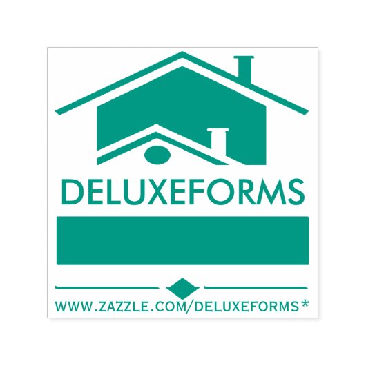 Groen Dak Zelfinking Rubber Stamp Zelfinktende Stempel (Design)