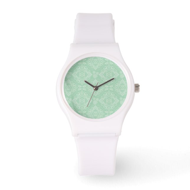 Groen damppatroon horloge (Voorkant)