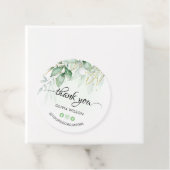 Groen Dank u Bedankjes Labels (In situ)