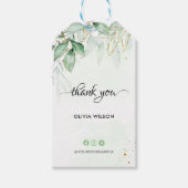 Groen Dank u Cadeaulabel (Voorkant)