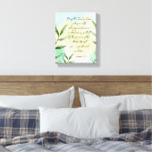 Groen Decoratieve Bijbel Verse Muur Canvas Afdruk (Insitu (Slaapkamer))