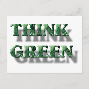 Groen denken briefkaart