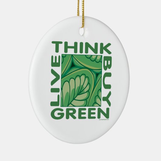 Groen denken keramisch ornament (Rechts)