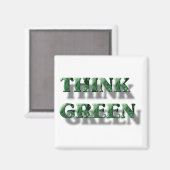 Groen denken magneet (Voorkant / Achterkant)