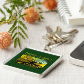 Groen denken sleutelhanger (Zijkant)