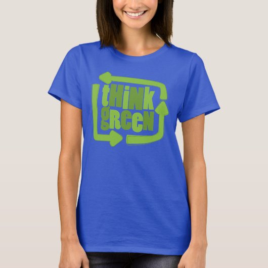 Groen denken t-shirt (Voorkant)