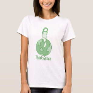 Groen denken t-shirt
