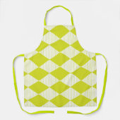 Groen Diamond Geometric Pattern Schort (Voorkant)