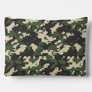 Groen Digitaal Camouflagepatroon Etui
