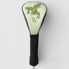 Groen dragomonogram voor gevechten golfheadcover