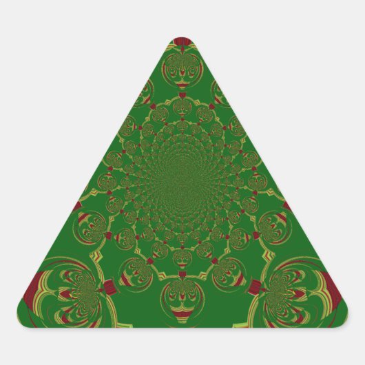  Groen Driehoek Sticker (Voorkant)