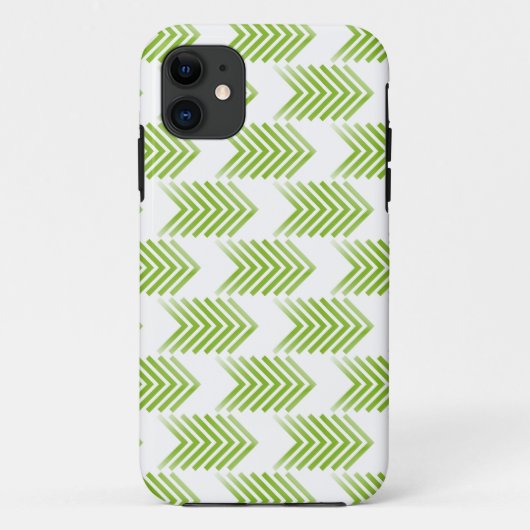 Groen driehoekspatroon Case-Mate iPhone case (Achterkant)