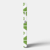 Groen driehoekspatroon Case-Mate iPhone case (Achterkant / Links)