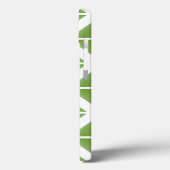 Groen driehoekspatroon Case-Mate iPhone case (Achterkant / Links)