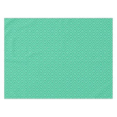 Groen driekleurig diamantpatroon tafelkleed (Voorkant (Horizontaal))