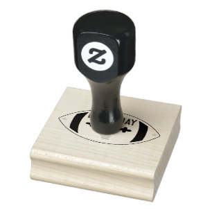 Groen eBay-thema Football Rubberstempel