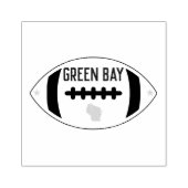 Groen eBay-thema Football Rubberstempel (Afrduk)
