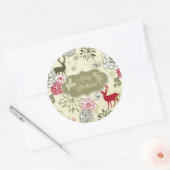  groen/edelherten vakantie Sticker (Envelop)