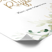 Groen Een Kleine Pompoen Luier Raffle Poster (Hoek)