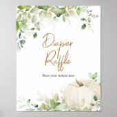 Groen Een Kleine Pompoen Luier Raffle Poster (Voorkant)