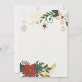 Groen Eenvoudig Kerstfeest Kaart (Achterkant)