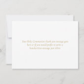 Groen Eerst Heilige Communie Gouden Bedankt (Achterkant)