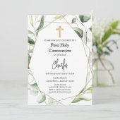Groen Eerste Heilige Communie Neutraal Kaart (Staand voorkant)