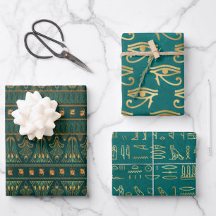 groen Egyptisch inpakpapier Oud-Egyptisch Vel