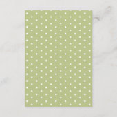 Groen Elegant Baby Gift Registry met QR code Informatiekaartje (Achterkant)