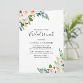 Groen Elegant Bruids Brunch Kaart (Staand voorkant)