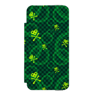 Groen Emo-patroon met cirkels