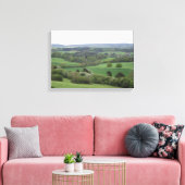 Groen en Aangenaam Land Uitgerekt Canvas Print (Insitu (Woonkamer))