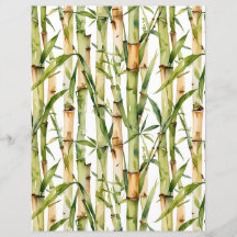 Groen en beige bamboepatroon