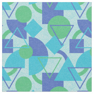 Groen en Blauw Bauhaus Stijl Stof