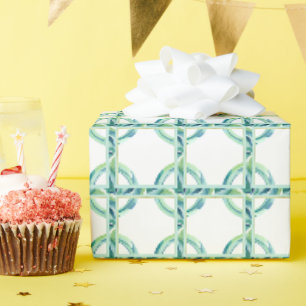 Groen en blauw cadeaupapier
