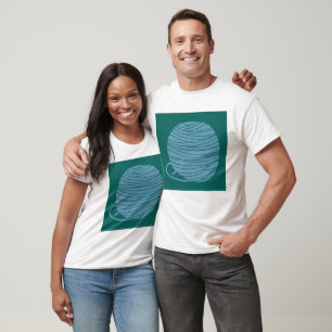 Groen en Blauw Garentje T-Shirt