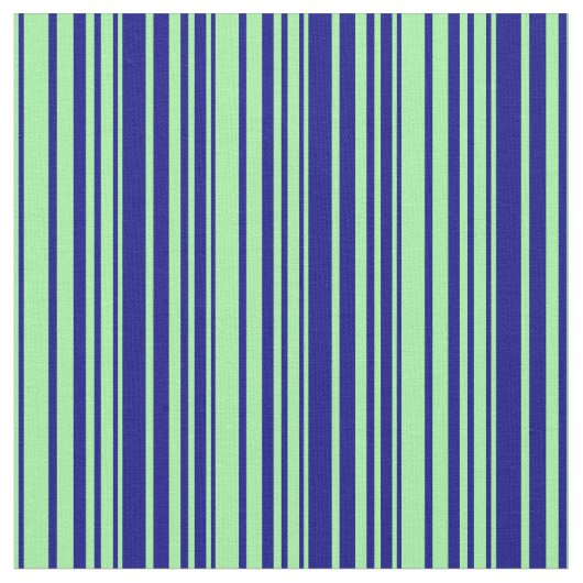 Groen en blauw, gelinkt/gestreept patroon stof (Close Up)