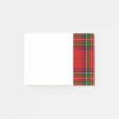Groen en Blauw Klan Stewart Tartan Post-it® Notes (Voorkant)