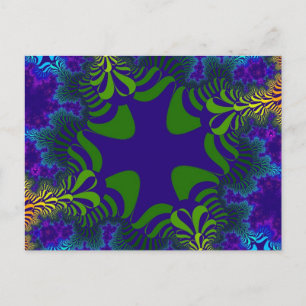 Groen en Blauw Kruis Briefkaart