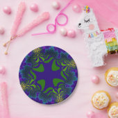 Groen en Blauw Kruis Papieren Bordje (Feest)