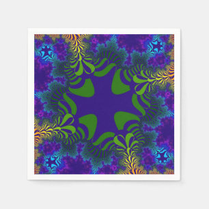 Groen en Blauw Kruis Servet
