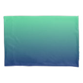 Groen en blauw ombre kussensloop (Voorkant)