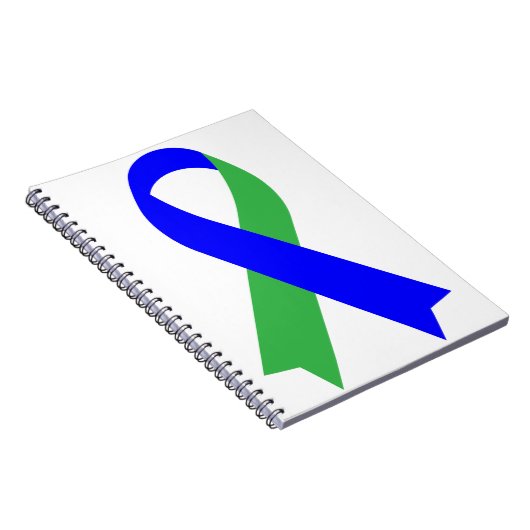Groen en blauw Pseudotumor Cerebri Neurofibromatos Notitieboek (Rechterzijde)