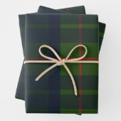 Groen en Blauw Rood Tartan Schots Spuit Inpakpapier Vel (In situ)
