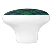 Groen en Blauw Schots Plaid Clan MacKay Tartan Keramische Knop (Zijkant)