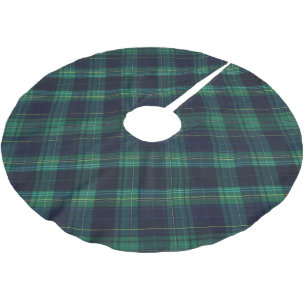 Groen en Blauw Tartan Pset Kerstboom Rok